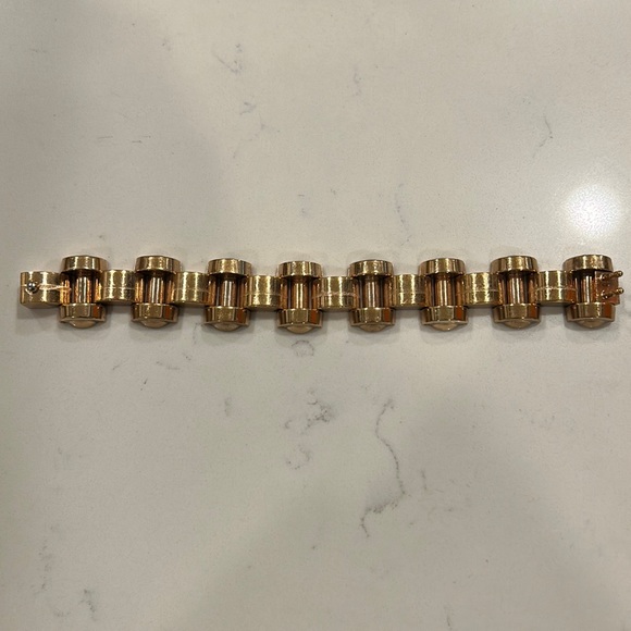 Balenciaga brass link bracelet gold in color - Picture 6 of 7